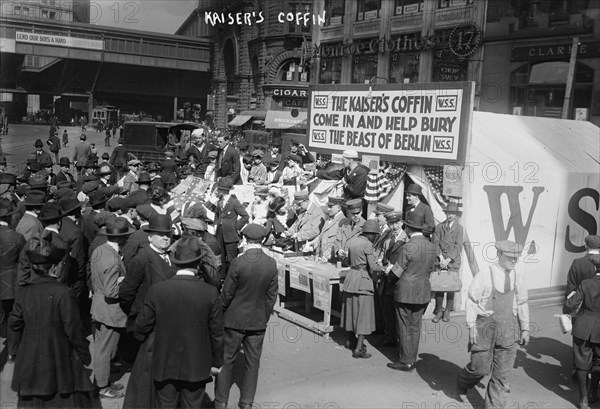 Kaiser's coffin, May 1918. Creator: Bain News Service.