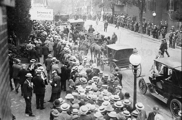 Crowd at convention hall, Baltimore, Maryland, 1912. Creator: Bain News Service.