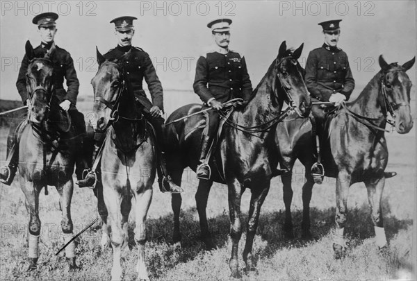 Lt. Walter Brooke; Lt. C.T. Walwyn; Col. P.A. Kenna & Lt. Geoffrey Brooke, (1910?). Creator: Bain News Service.