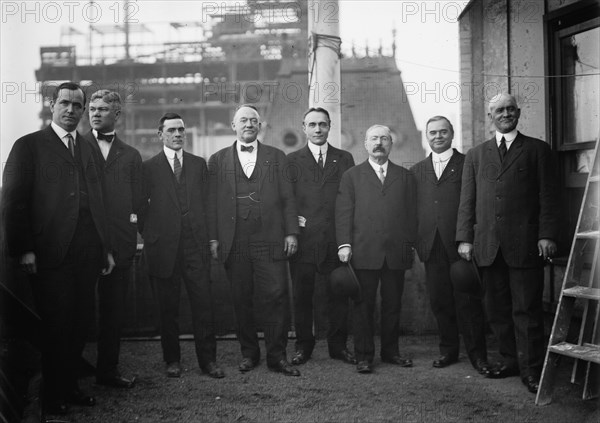 Outlaw League executives: left to right, Marshall Henderson, co-owner Pittsburgh..., 1912. Creator: Bain News Service.