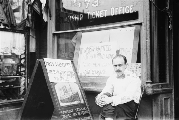 Steamship strike, between c1910 and c1915. Creator: Bain News Service.