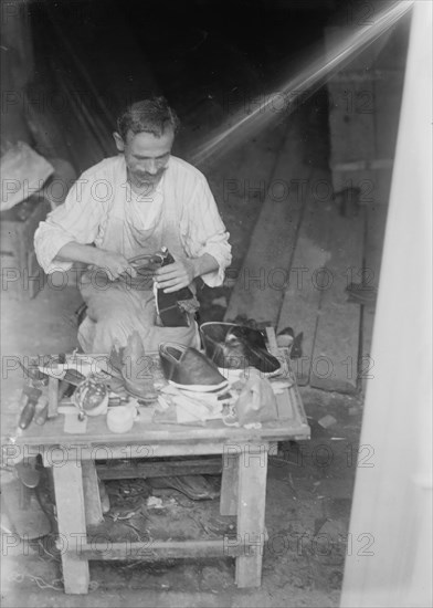 Syrian shoemaker, 1916. Creator: Bain News Service.