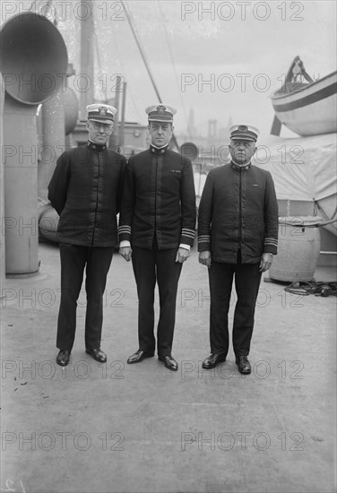 Sgn. J.A. Lee - Med. Insp. C.M.Oman - Mstr F.A. Ainsworth, between c1915 and c1920. Creator: Bain News Service.