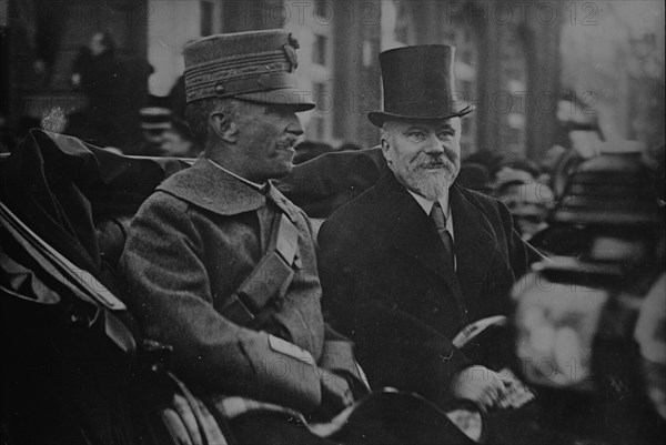 King of Italy & Raymond Poincare, 1918. Creator: Bain News Service.