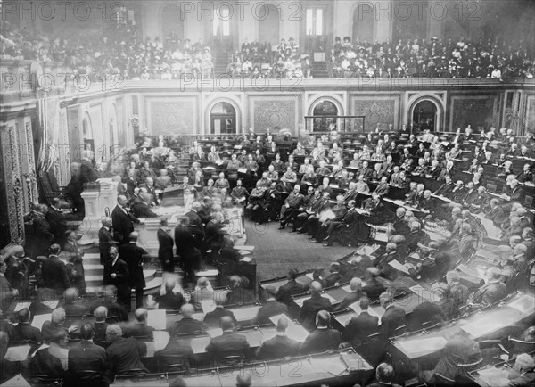Electoral count, House of Representatives, 1913. Creator: Bain News Service.