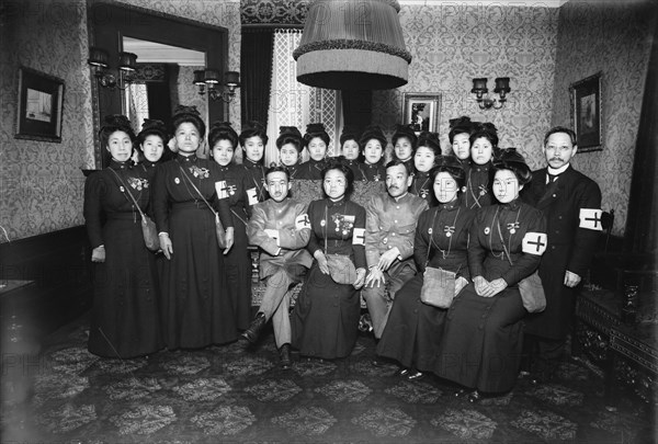 Japanese Red Cross delegation en route to Europe, 1/12/15, 1915. Creator: Bain News Service.