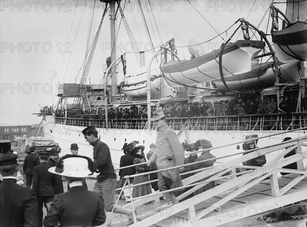 Marines aboard Prairie, 1911. Creator: Bain News Service.