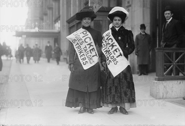 Women strike pickets, New York, 1910. Creator: Bain News Service.
