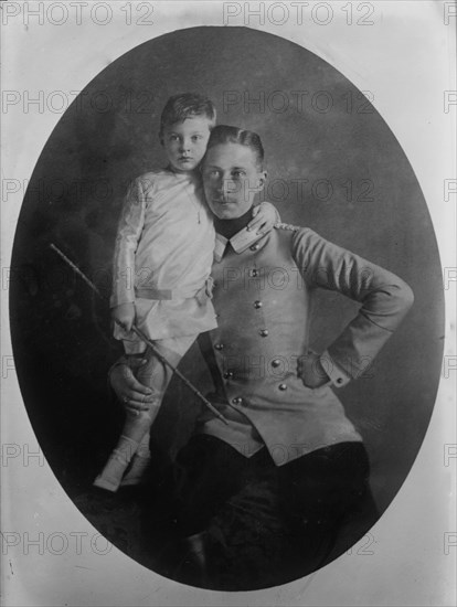 Crown Prince of Germany and Prince William, 1910. Creator: Bain News Service.