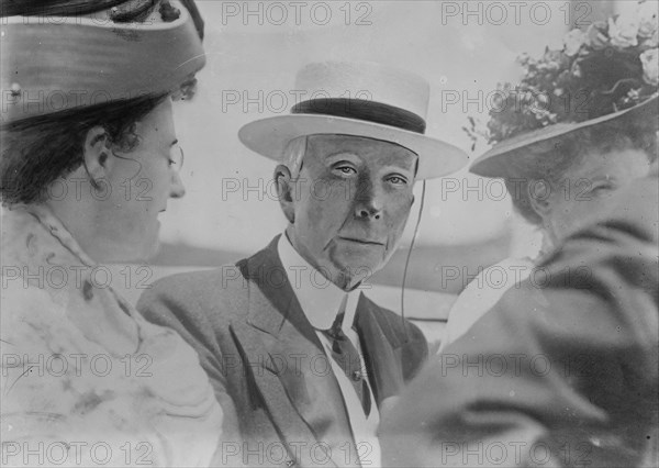 J.D. Rockefeller with others on his birthday, 1910. Creator: Bain News Service.