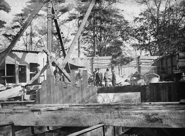 Scene of explosion - Central Park, between c1910 and c1915. Creator: Bain News Service.