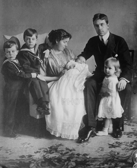 Crown Prince of Sweden and family, 1912. Creator: Bain News Service.