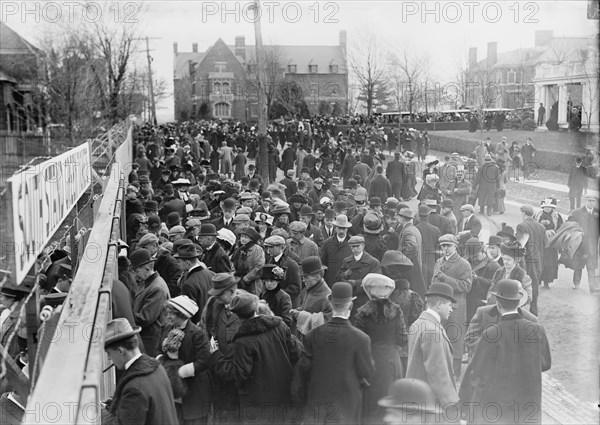 Going to Yale game at Princeton, 1910. Creator: Bain News Service.