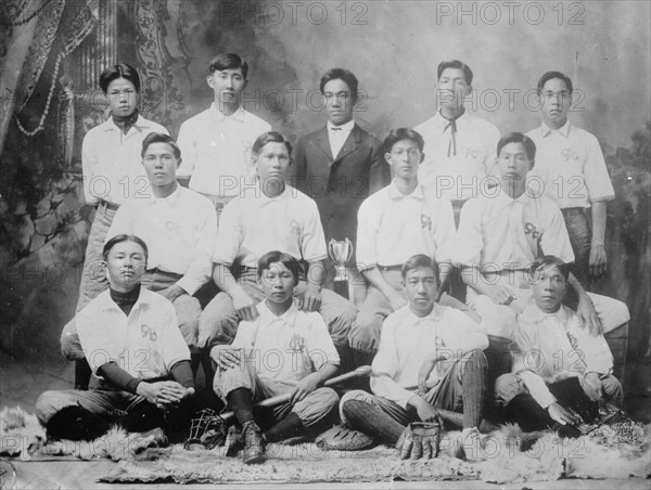 Chinese baseball team, Honolulu, 1910. Creator: Bain News Service.