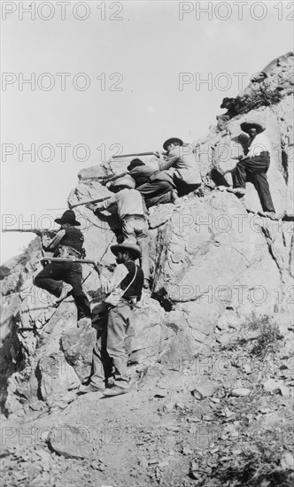 Rebels in action, between c1910 and c1915. Creator: Bain News Service.