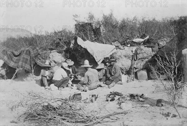 Insurrectos camp, between c1910 and c1915. Creator: Bain News Service.