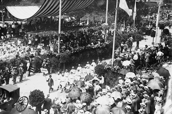 Japan (Waseda Ball Team) in N.Y. 4th of July Parade, 1911. Creator: Bain News Service.