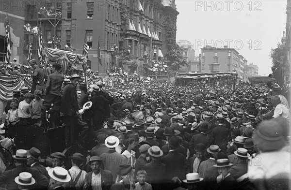 Breaking ground. for New Subway, between c1910 and c1915. Creator: Bain News Service.