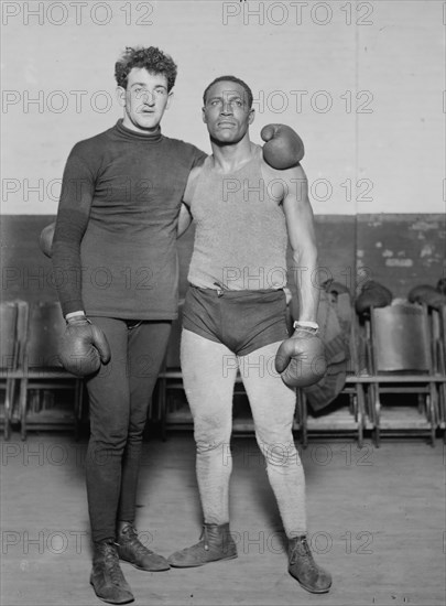 Tom Kennedy and Joe Jeanette, between c1910 and c1915. Creator: Bain News Service.