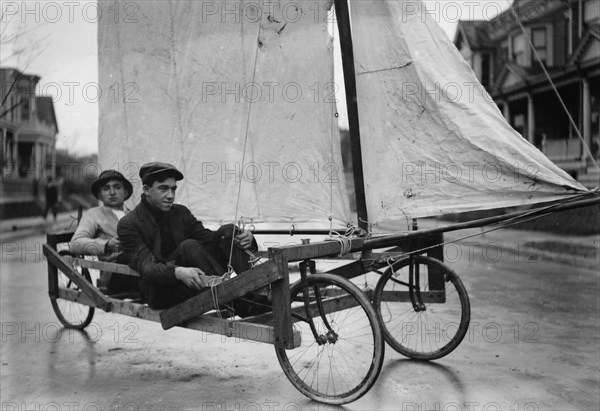 Sail Wagon, Brooklyn, between c1910 and c1915. Creator: Bain News Service.