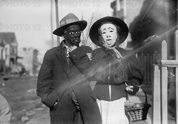 Thanksgiving Maskers, between c1910 and c1915. Creator: Bain News Service.