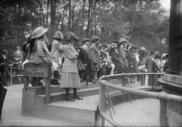 Children at N.Y. Zoo, between c1910 and c1915. Creator: Bain News Service.