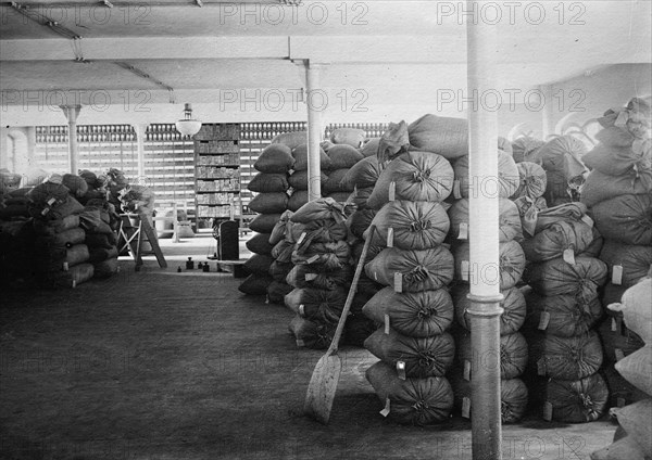 China - Beans at Dalny, between c1910 and c1915. Creator: Bain News Service.