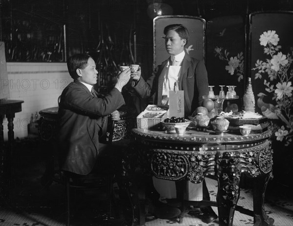 New Years Greeting, Chinatown 1912, 1912. Creator: Bain News Service.