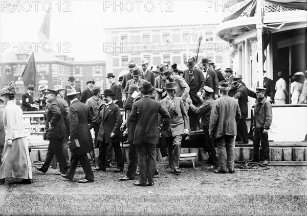 German Doctors at Ellis Island, 1912. Creator: Bain News Service.
