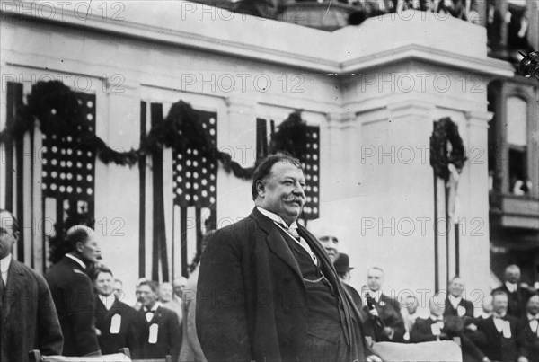 President William Howard Taft at the laying of the cornerstone for the Oakland ...October 13, 1911. Creator: Bain News Service.