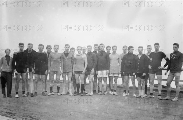 Candidates for Columbia crew, between c1910 and c1915. Creator: Bain News Service.
