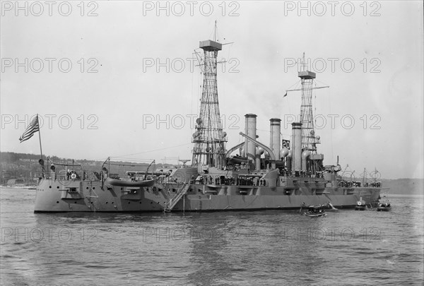 USS Kansas, between c1910 and c1915. Creator: Bain News Service.