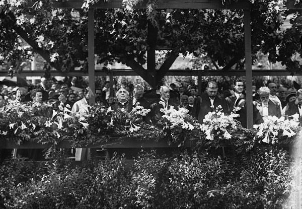 New York City Mayor William J. Gaynor reviewing parade, between 1910 and 1913. Creator: Bain News Service.