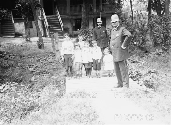 Quarantined children of cholera victim, between c1910 and c1915. Creator: Bain News Service.