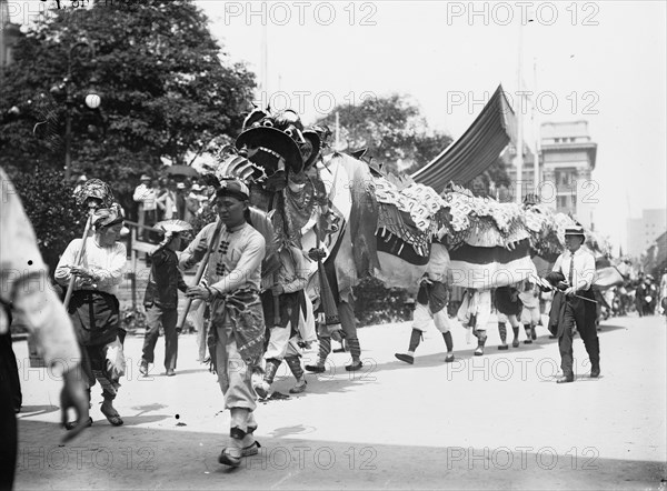 China in N.Y. 4th of July Parade, between c1910 and c1915. Creator: Bain News Service.