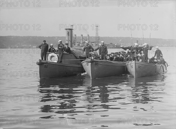 Sailors on shore leave from SOUTH CAROLINA, between c1910 and c1915. Creator: Bain News Service.