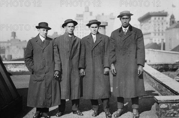 Lew G. Henderson; Vincent Genoves; E.K. Miller; and Duke P. Kahanamoku, 1912. Creator: Bain News Service.