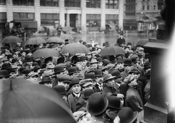 N.Y. - Lawrence strike meeting, (1912?). Creator: Bain News Service.