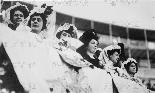 Mexican Society women at bullfight, between c1910 and c1915. Creator: Bain News Service.