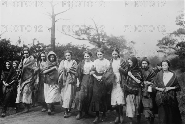 Colliery Lasses, British Coal strike, between c1910 and c1915. Creator: Bain News Service.