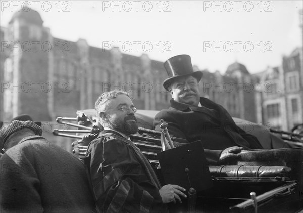 Taft at City College - Prof. Schuyler, 1912. Creator: Bain News Service.