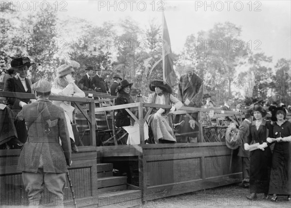 Mrs. W.K. Vanderbilt Jr. and Mrs. A. S. Burden, between c1910 and c1915. Creator: Bain News Service.