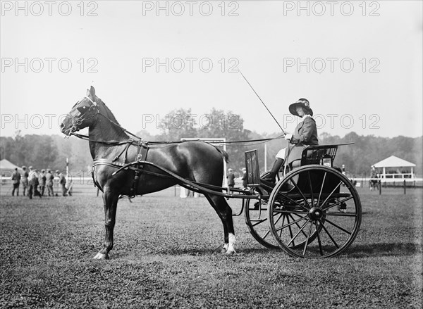 Alix Dolan & "Pride of Jersey", 1913. Creator: Bain News Service.