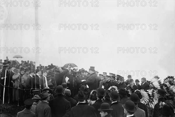 Taft at Indian Monument Dedication, 1913. Creator: Bain News Service.