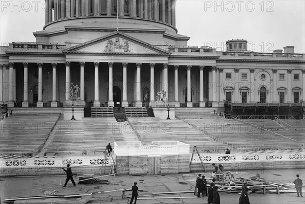 Where Wilson "will be" sworn in, East Front of Capitol, between c1910 and c1915. Creator: Bain News Service.
