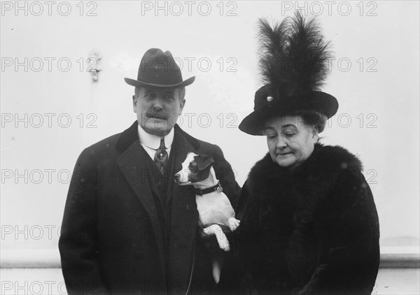 Amb. Myron T. Herrick & wife, between 1912 and 1914. Creator: Bain News Service.