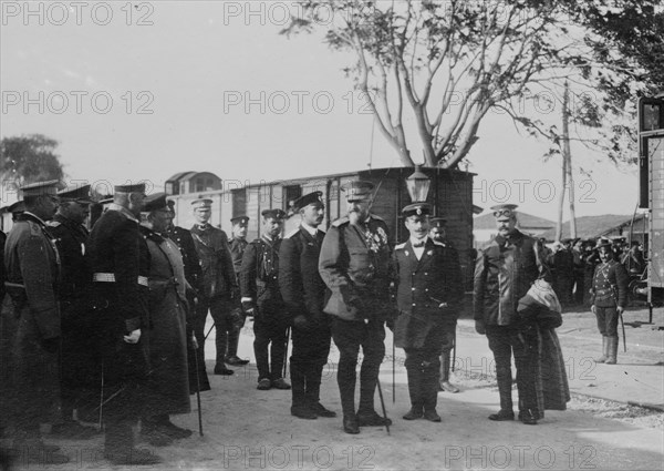 Czar Ferdinand going to front, 1912. Creator: Bain News Service.