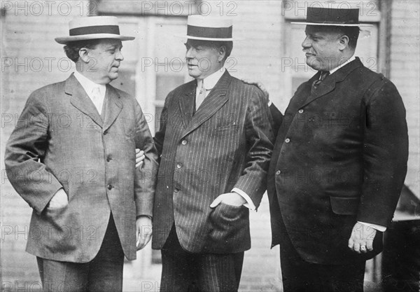 Urey Woodson, Norman E. Mack, Robert Crain, 1912. Creator: Bain News Service.