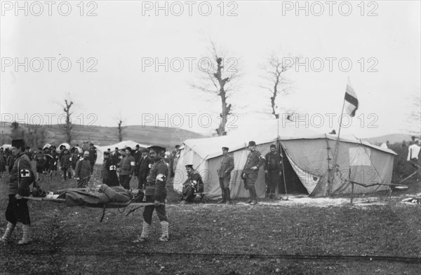 Carrying dead, Tchataldja #5, between c1910 and c1915. Creator: Bain News Service.