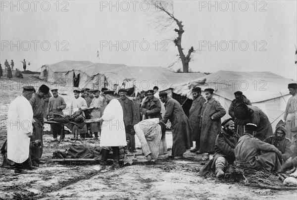 Transport of dead, Bulgarian Army, between c1910 and c1915. Creator: Bain News Service.